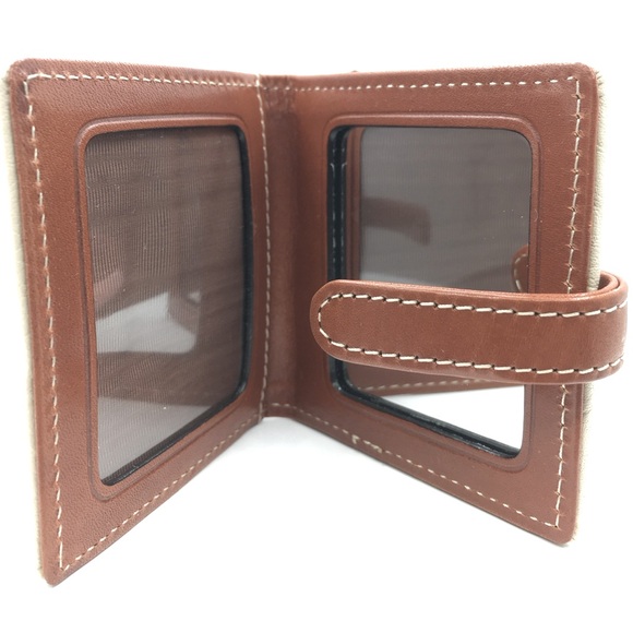 NWT Dooney & Bourke || Mini Mirror Photo Frame || Pebble Leather - Picture 2 of 8